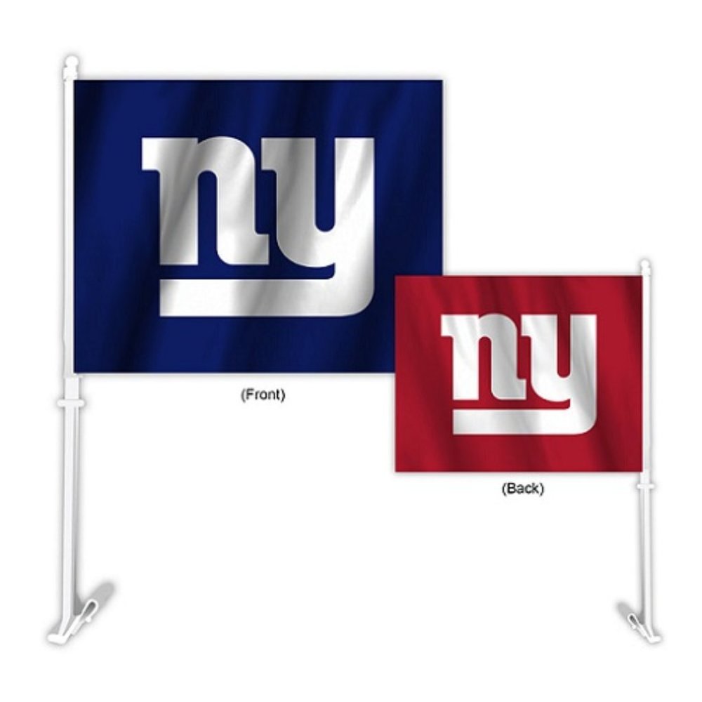 🏈🆕 NEW YORK GIANTS DOUBLE SIDED CAR FLAG - HOME-AWAY DESIGN - NFL - MEN